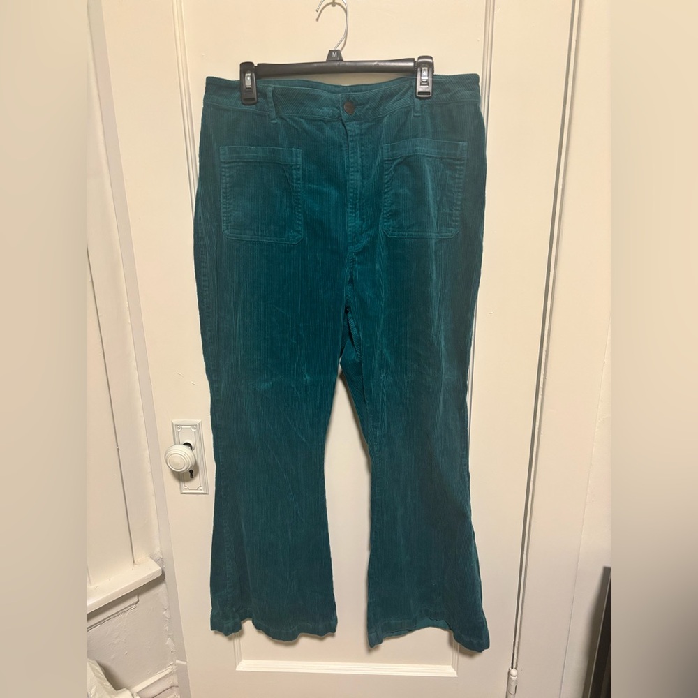 Lucy & Yak Teal Boot Cut Pants